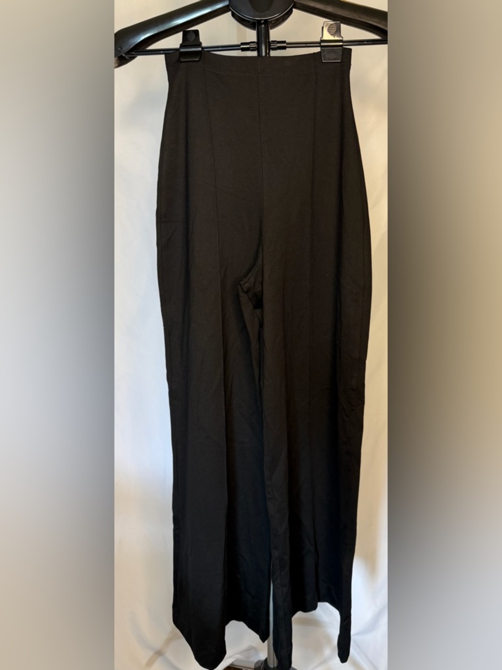 Ripley Rader Black Ponte Knit Wide Leg Pants High Waist cropped Size small NWT - Picture 5 of 10